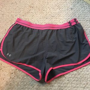 Under Armour shorts -pink & grey